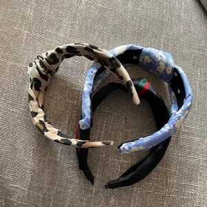 Three top knot headbands